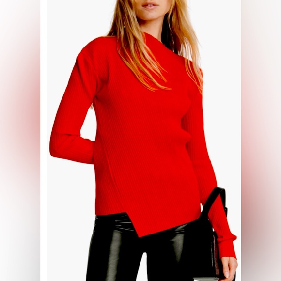 🆕 Rag & Bone Cherry Red Jade Sweater - Picture 1 of 5
